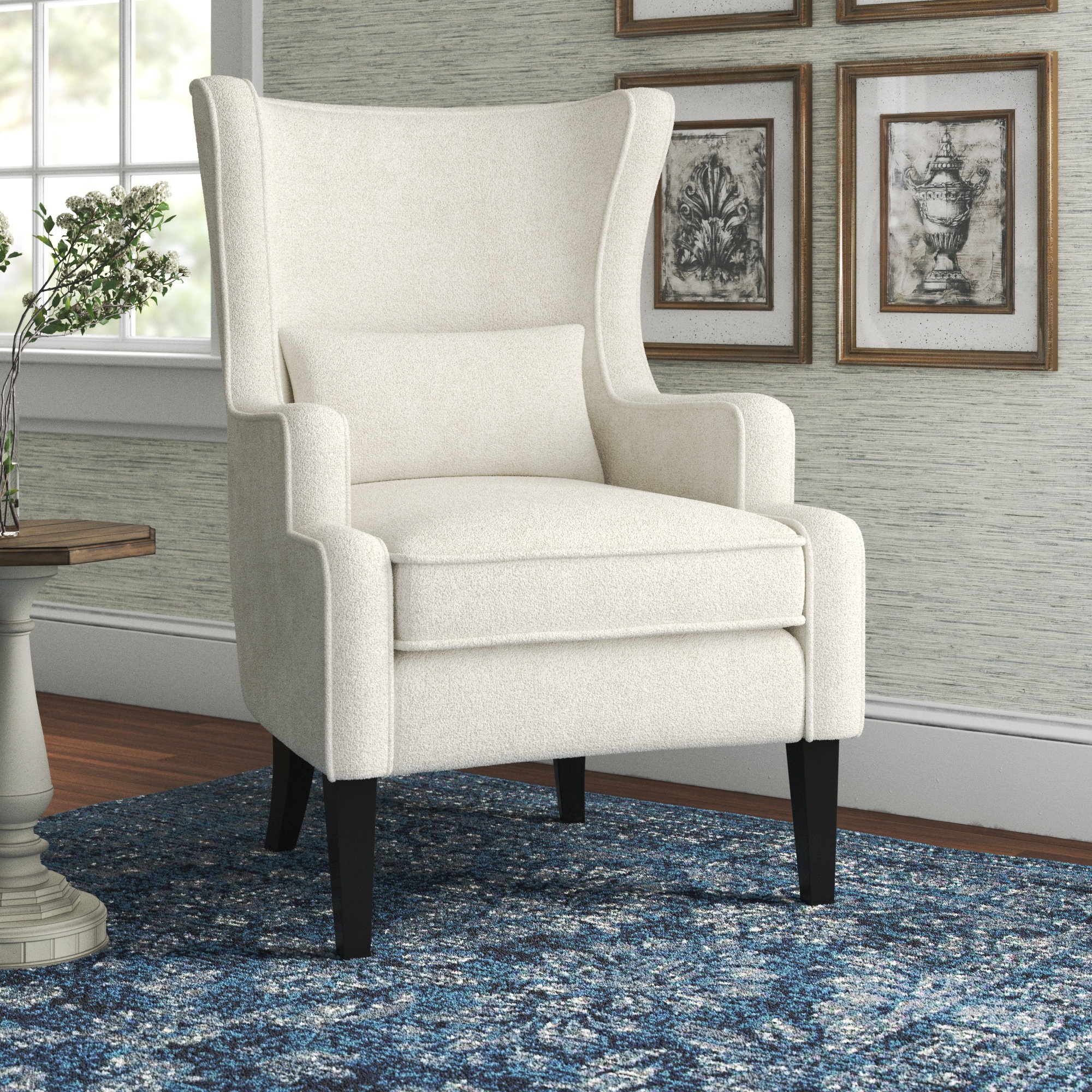 Chandra Upholstered Wingback Chair