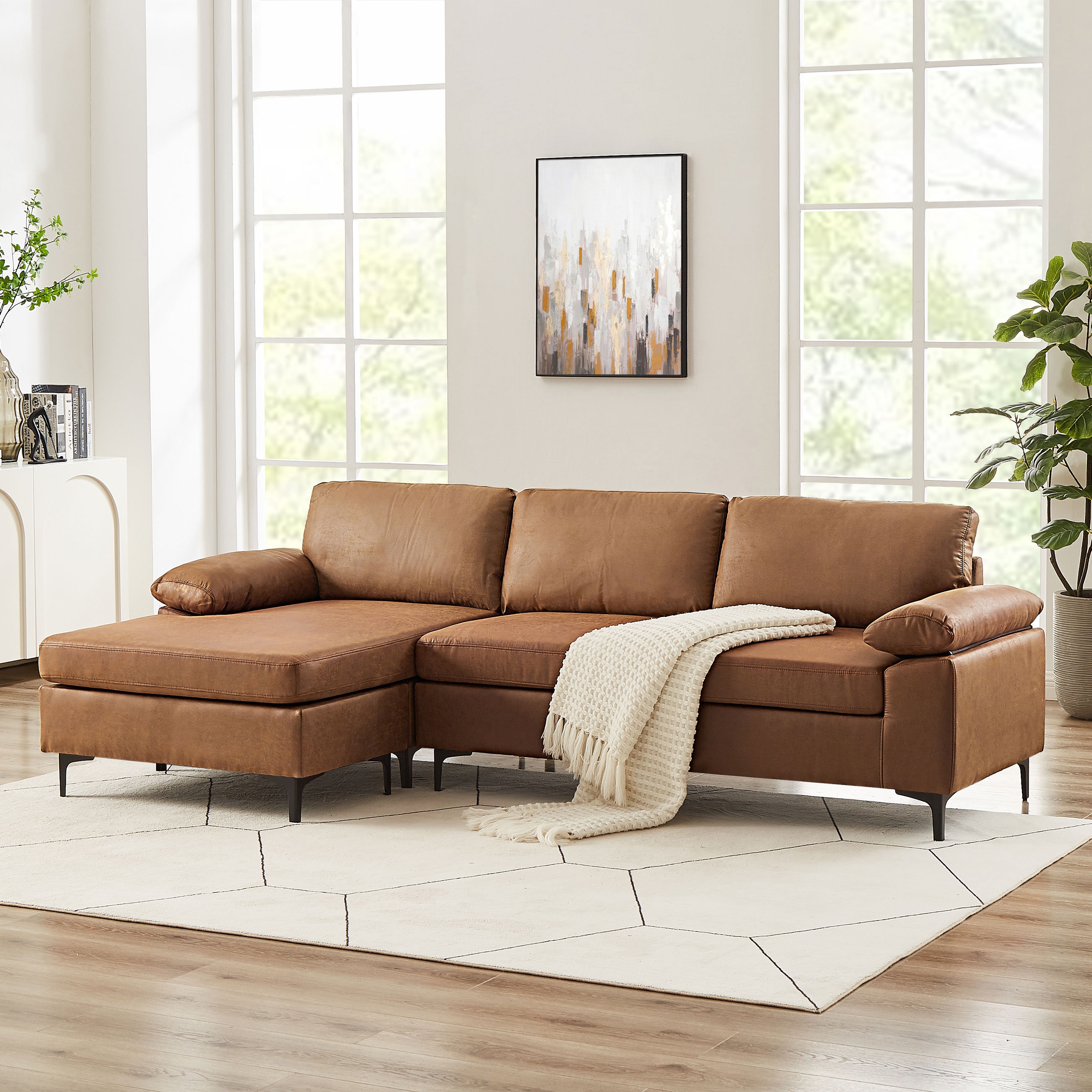 Small Leather Sectional Visualhunt