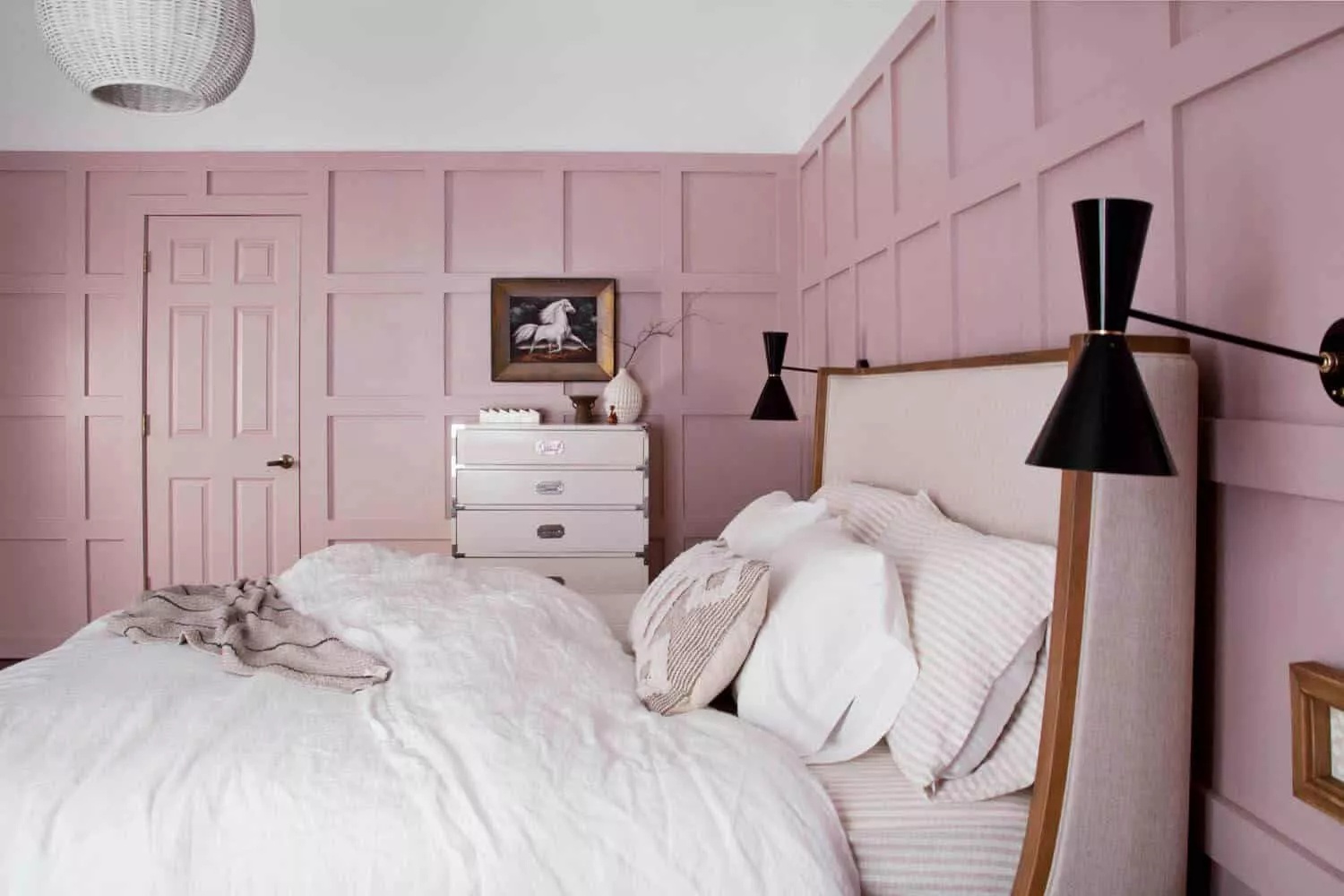 Charming bedroom with canopy bed and vintage accents