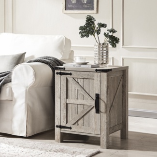 Clairese 24'' Tall End Table and Built-In Outlets