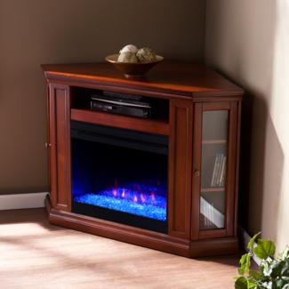 Cledus TV Stand for TVs up to 55" with Fireplace Included