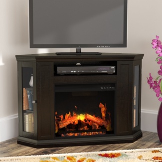 Codd TV Stand for TVs up to 55" with Fireplace Included