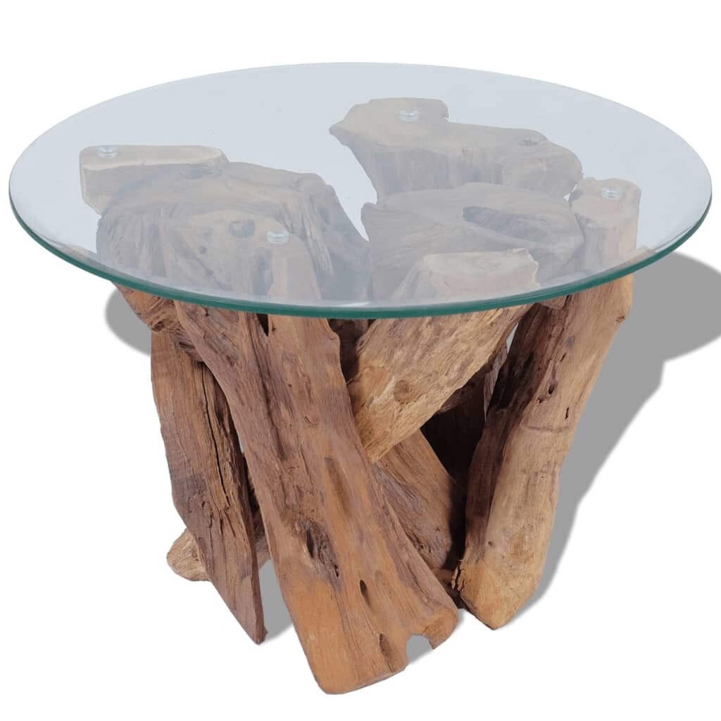 Coffee Table Solid Teak Driftwood 23.6"