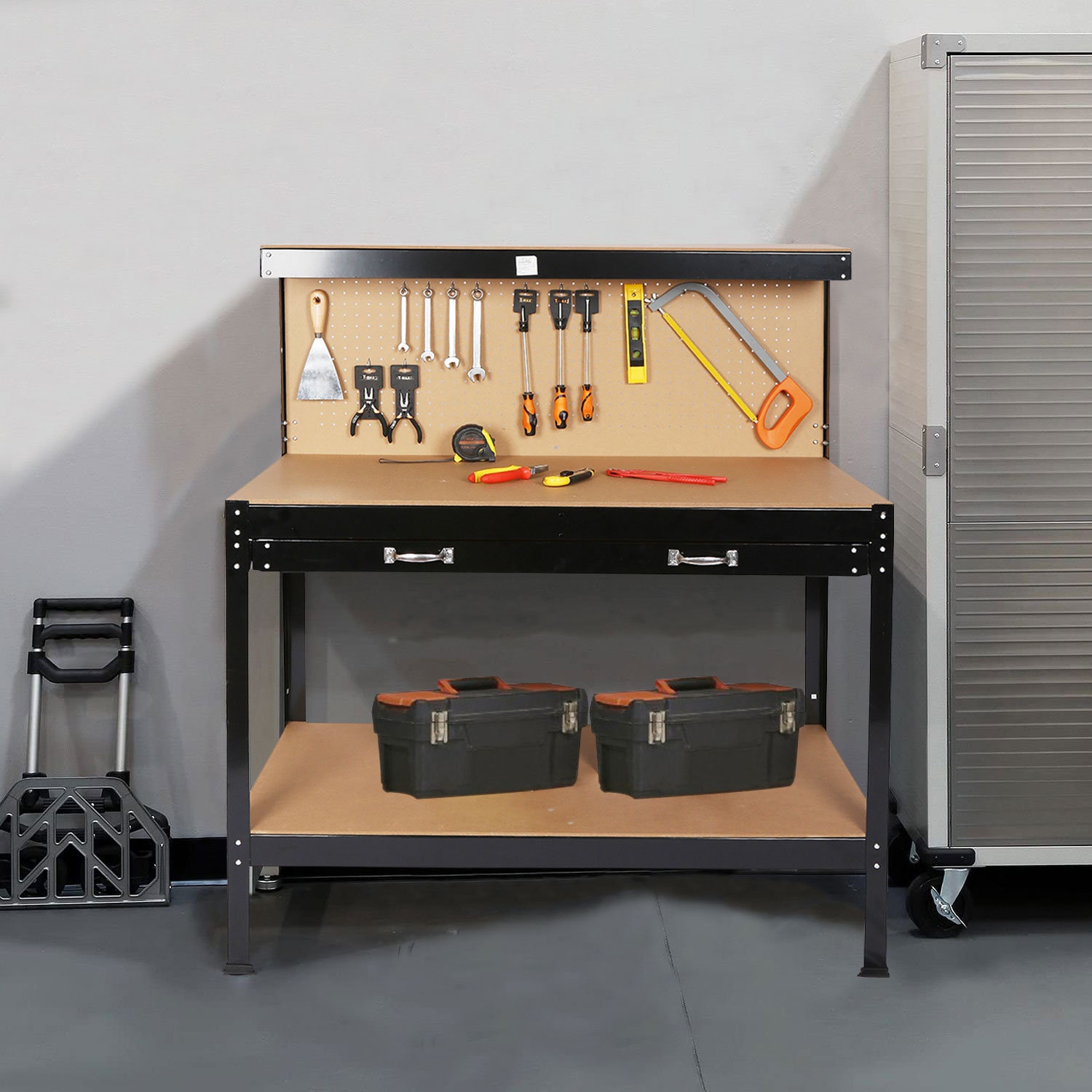 Coleen 48" W Wood Top Workbench