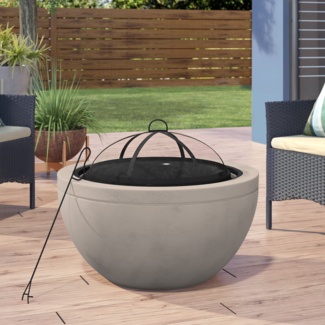 Colis 22.83'' H x 29.92'' W Concrete Wood Burning Outdoor Fire Pit