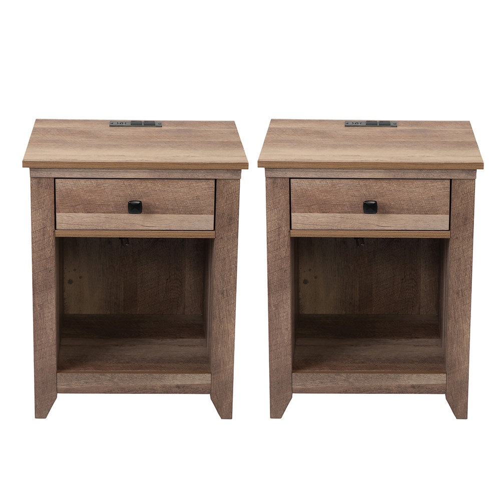 Collie Solid + Manufactured Wood Nightstand