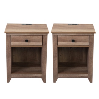 Collie Solid + Manufactured Wood Nightstand