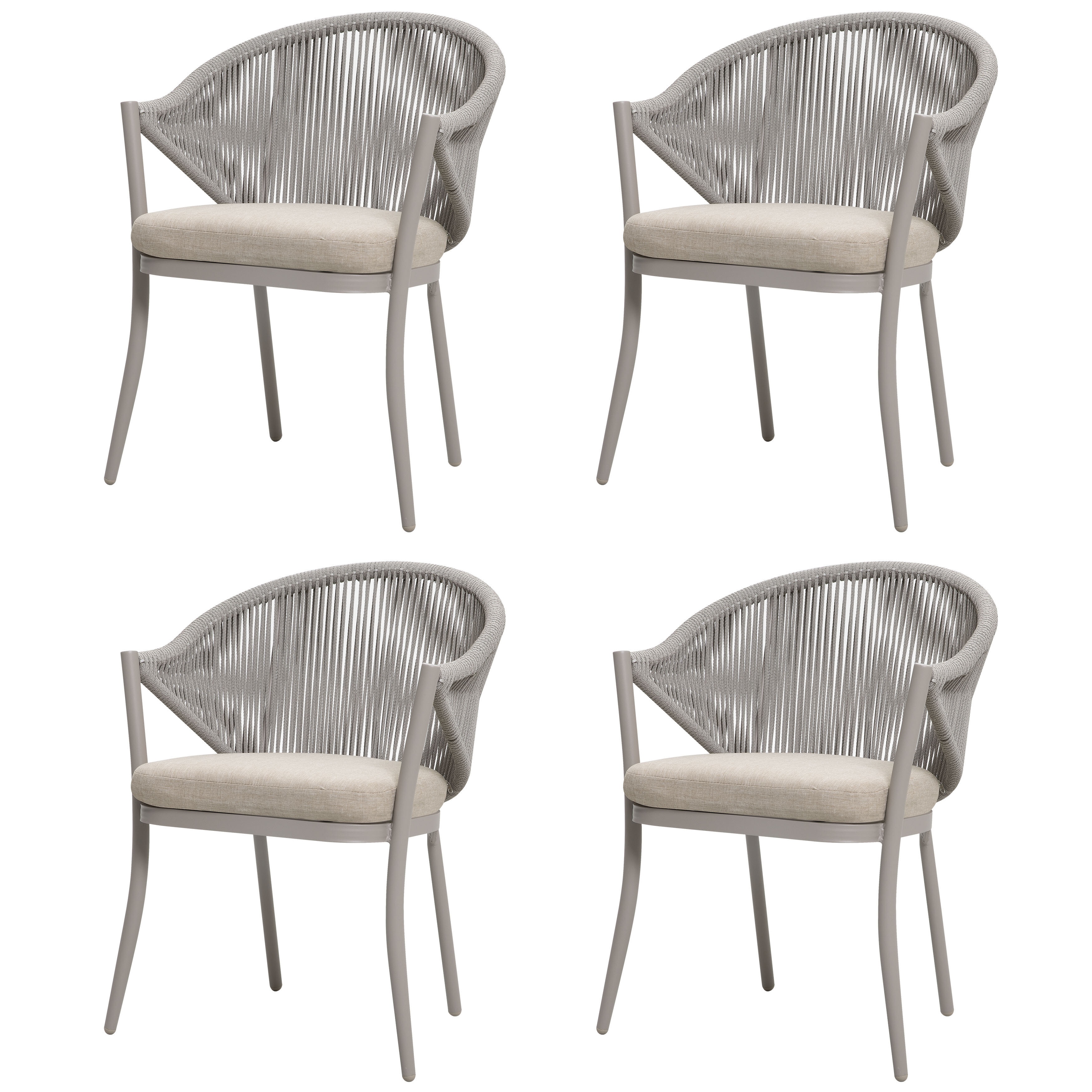 Colmesneil 4pcs Aluminum Chair