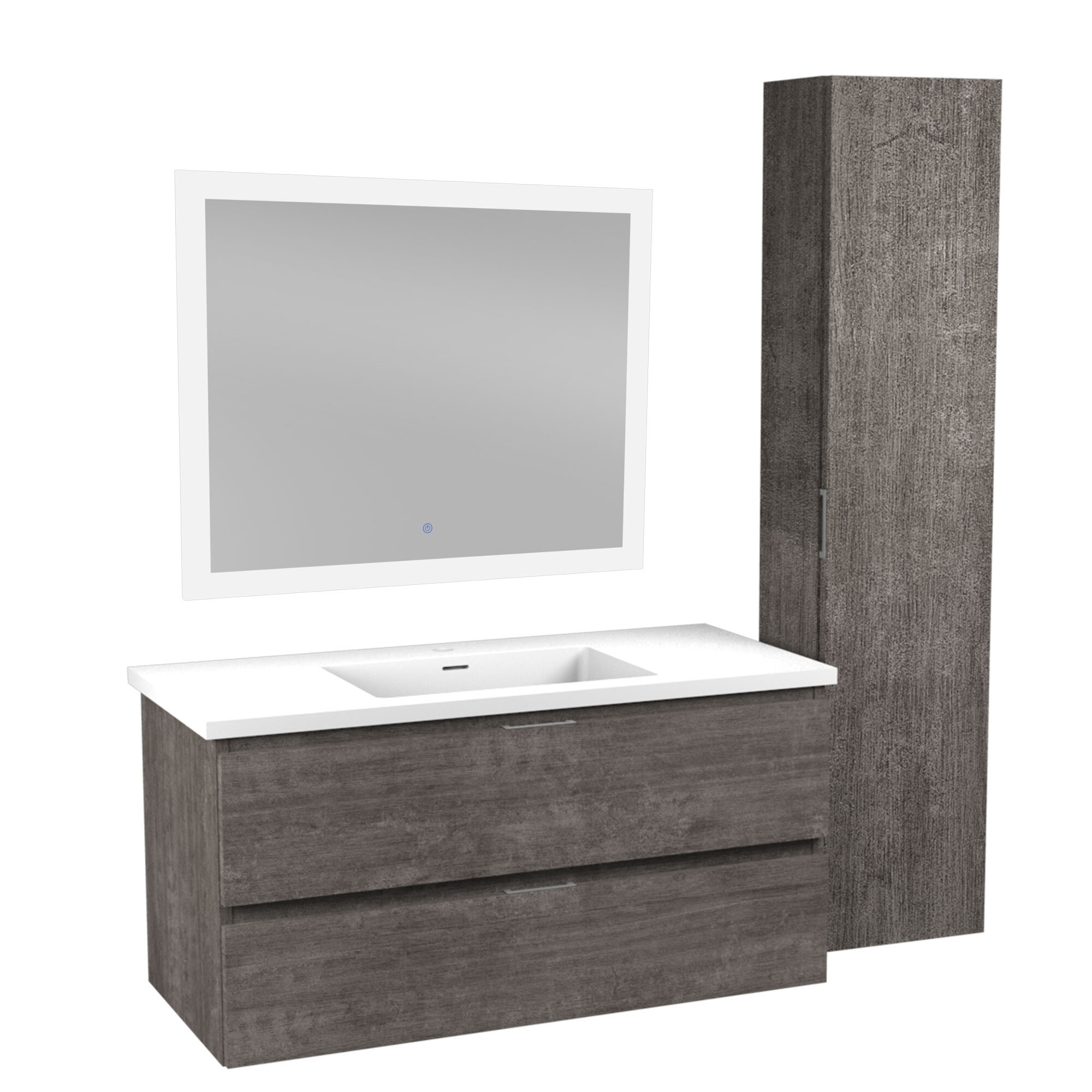 Conques 39" Single Bathroom Vanity Set with Mirror