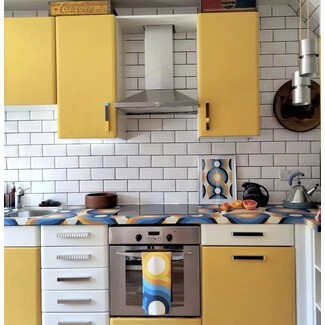 Coordinated retro kitchen design