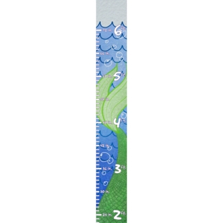 Copple Mermaid Tail Swimming Personalized Growth Chart