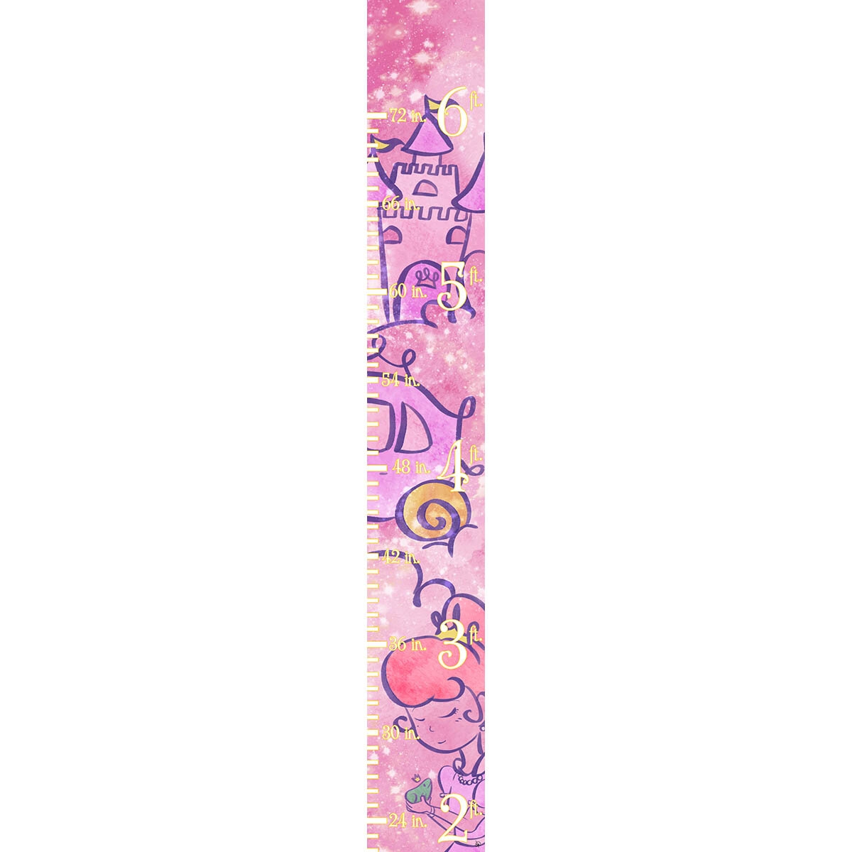 Coppock Pretty Princess with Castle Personalized Growth Chart
