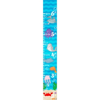 Corbitt Cute Sea Animals Personalized Growth Chart