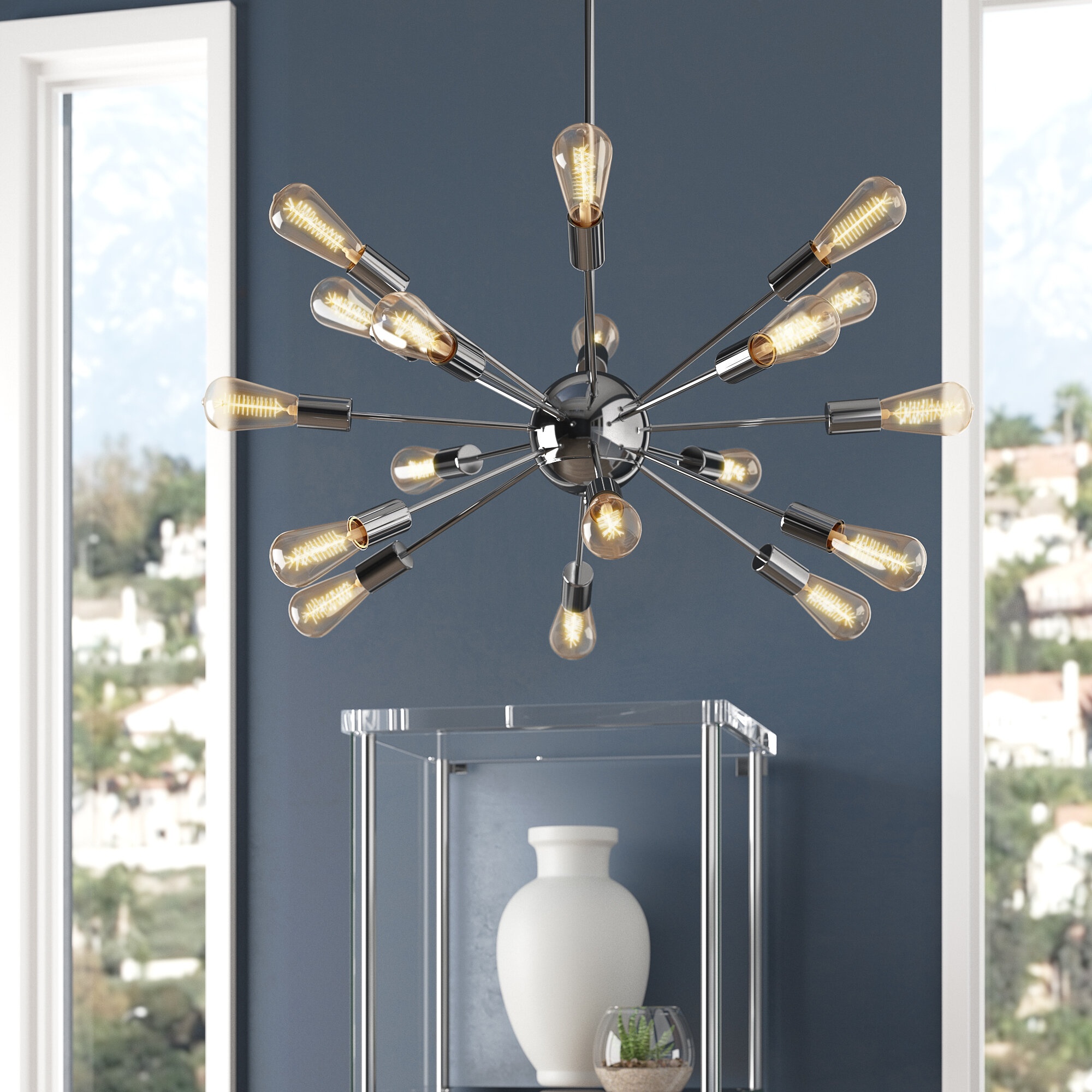 Cordell 18 - Light Dimmable Sputnik Sphere Chandelier