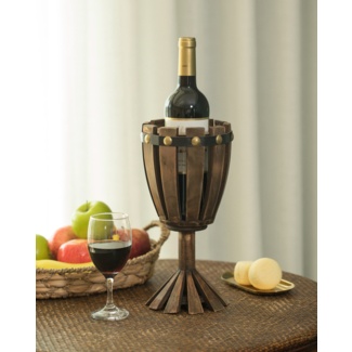 Cornejo Tabletop Wine Bottle Rack in Brown