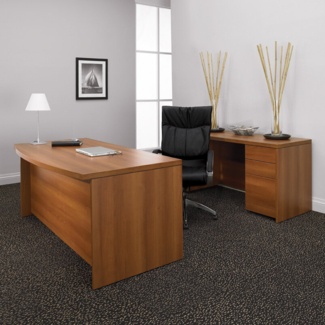 Correlation Configurable Rectangular Executive Desk Office Set