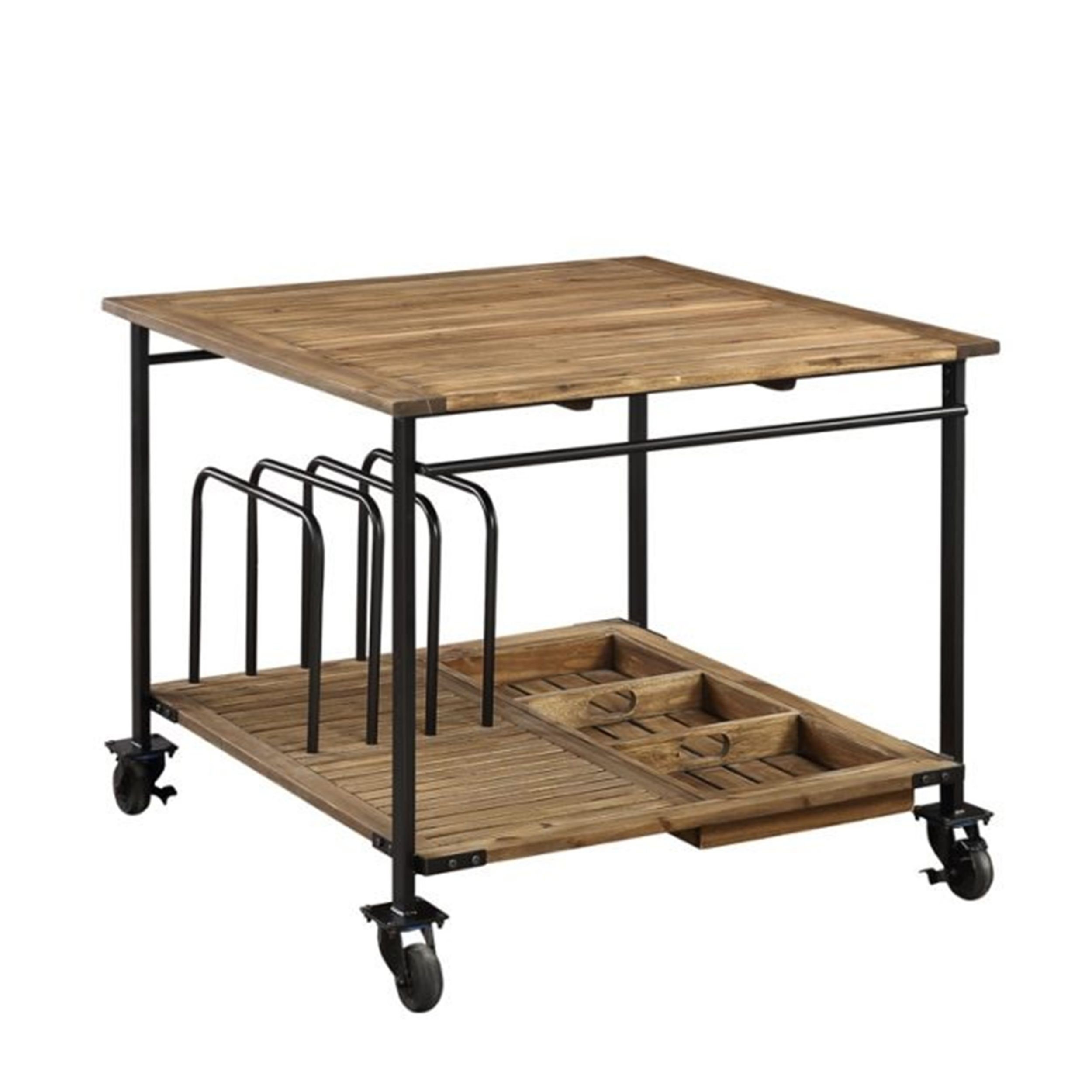 Counter height best sale table with wheels