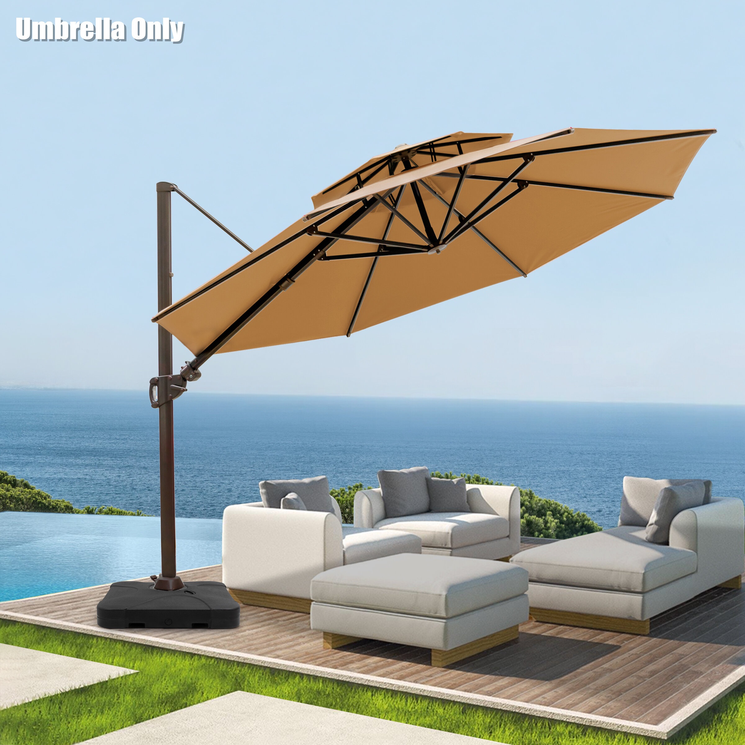 Cowhill 137.37'' Cantilever Umbrella