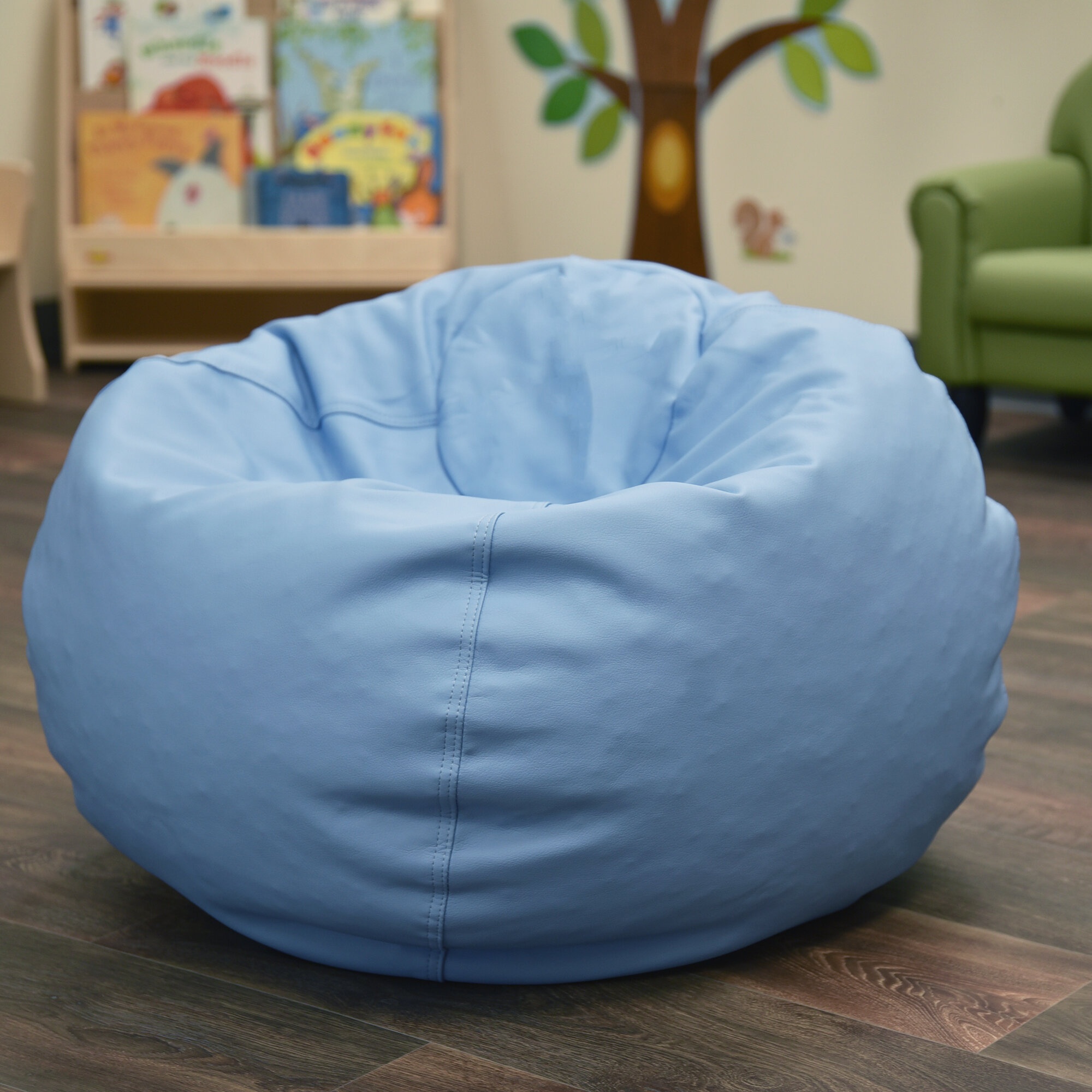 Cozy Woodland Faux Leather Classic Bean Bag
