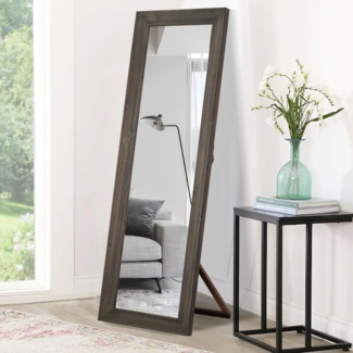 Creath Rectangle Wood Floor Mirror