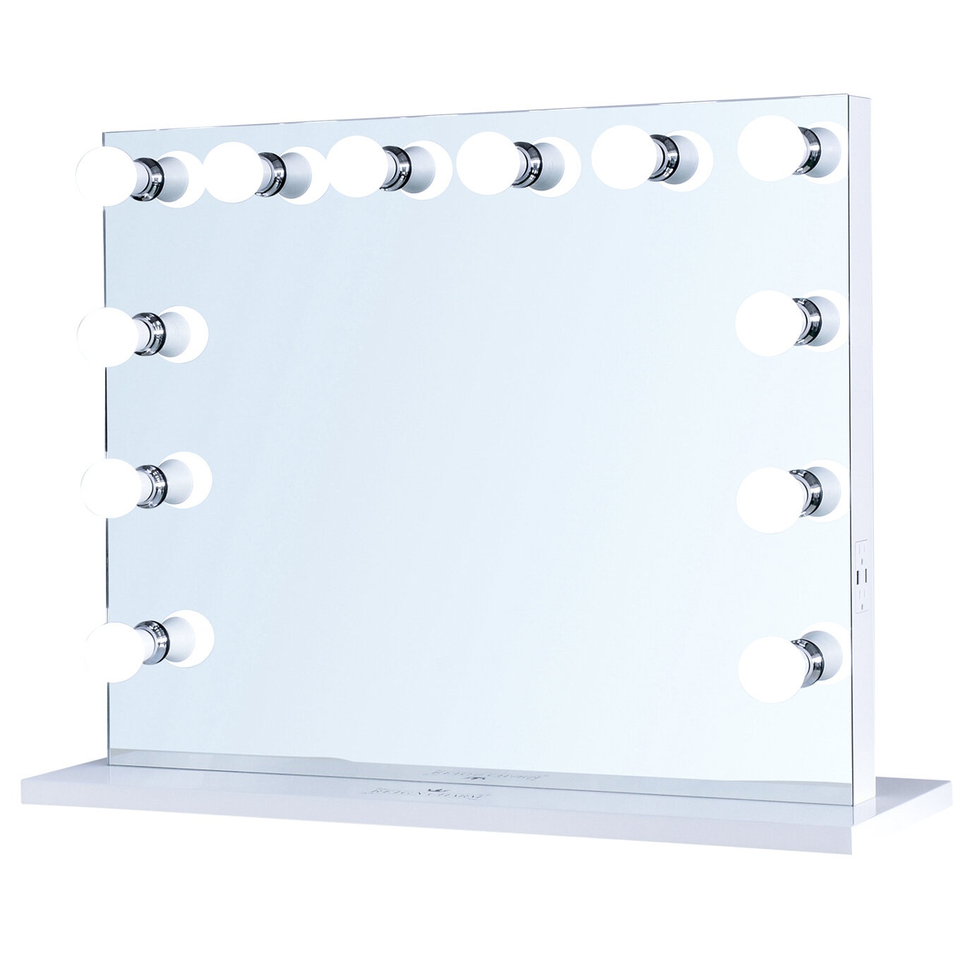 Crider Rectangle LED Wood Wall Mirror
