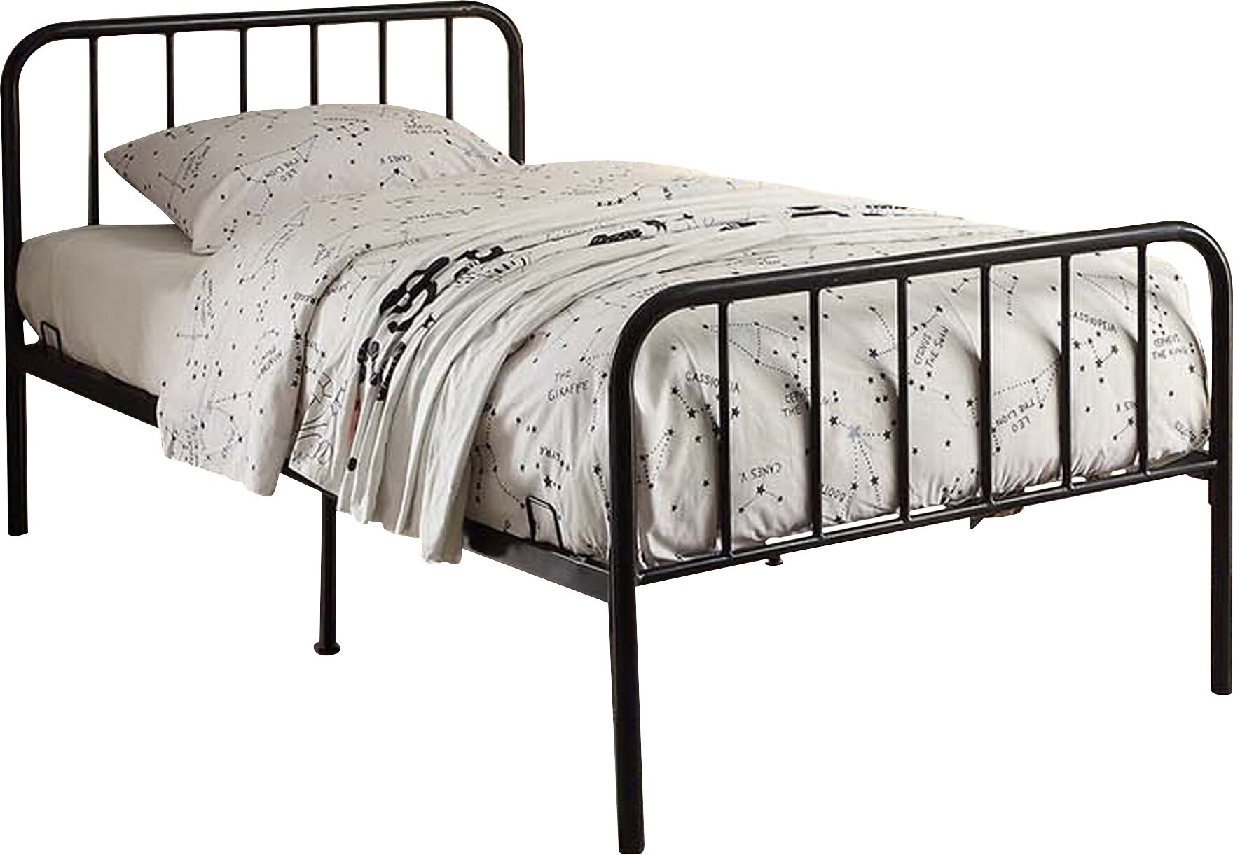 Cristina Twin Metal Platforms Bed by Andover Mills™ Baby & Kids