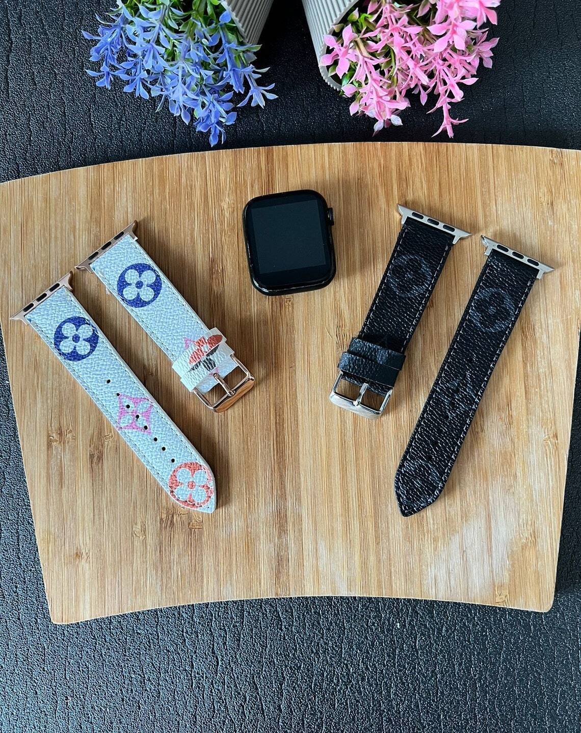 Customizable Louis Vuitton Apple Watch Band
