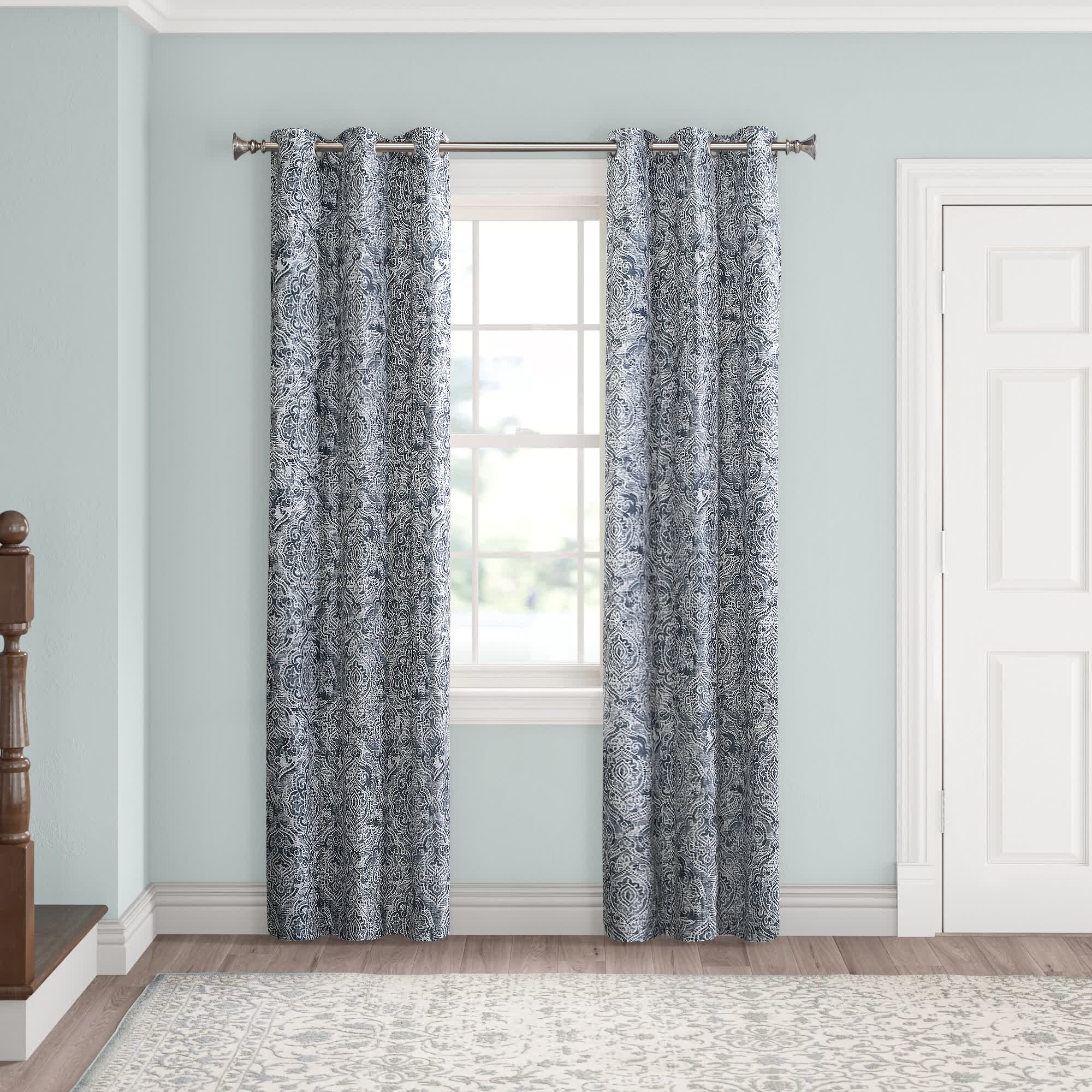 Cutlip Polyester Room Darkening Curtain Panel