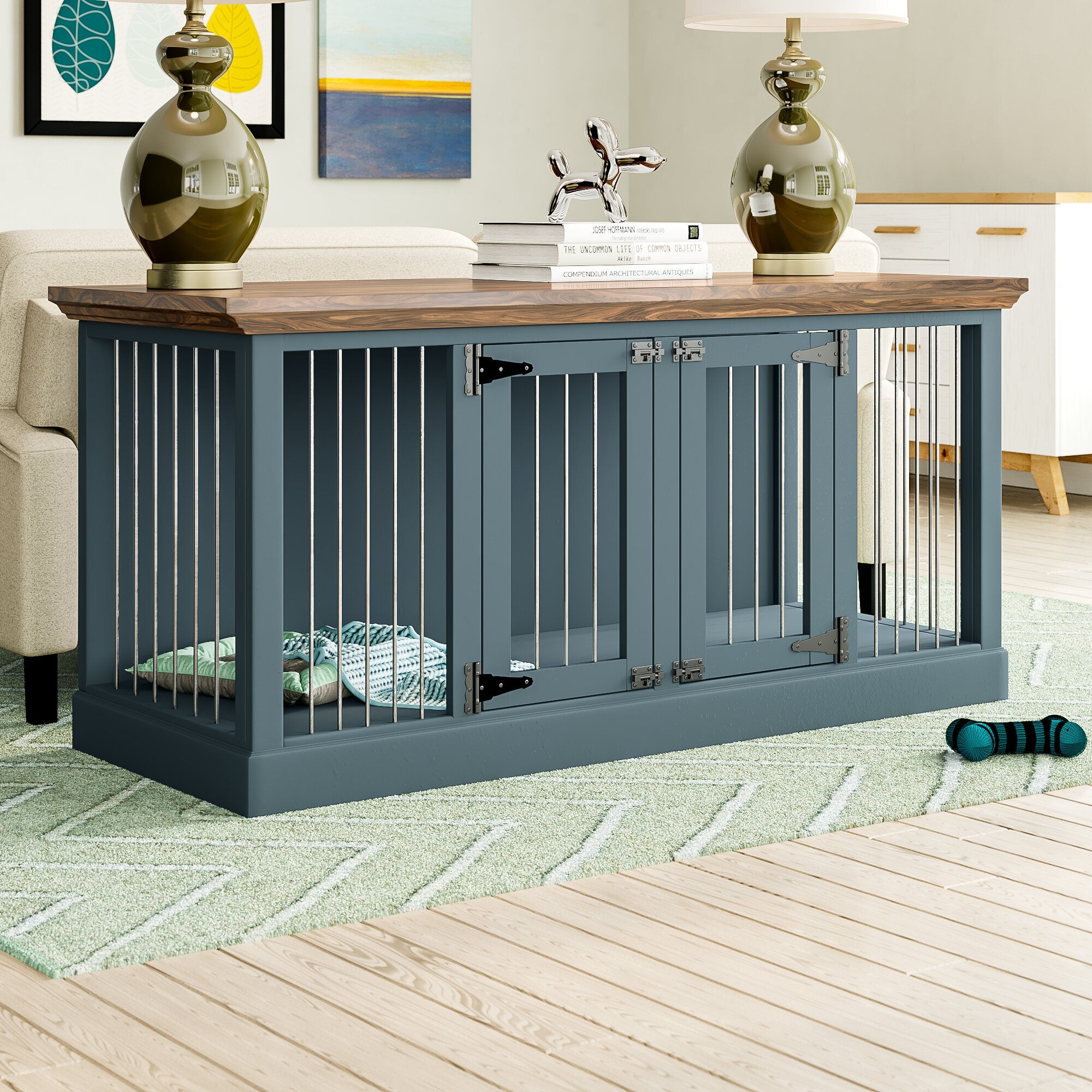 Dog crate shop furniture wayfair