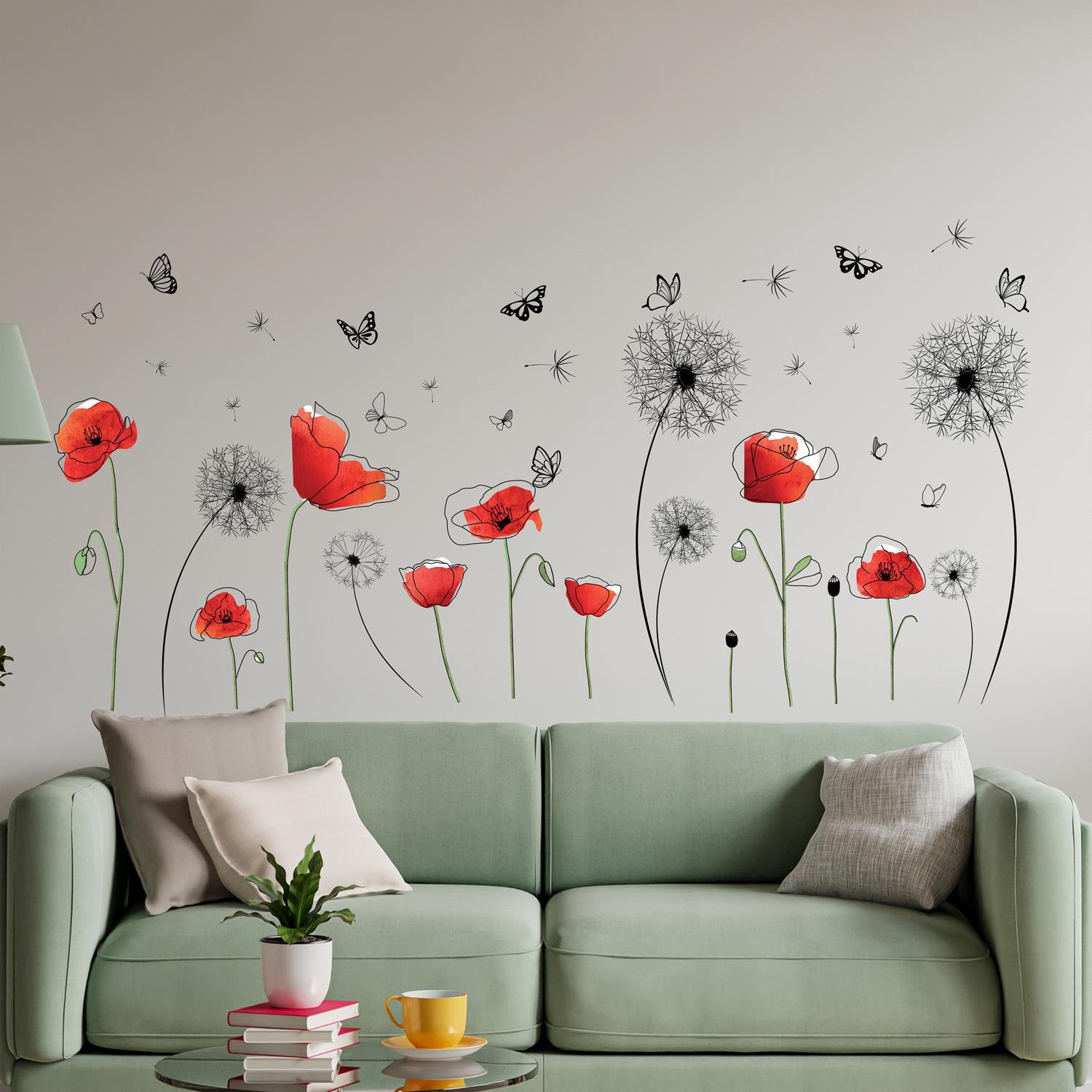 Living Room Wall Design Stickers