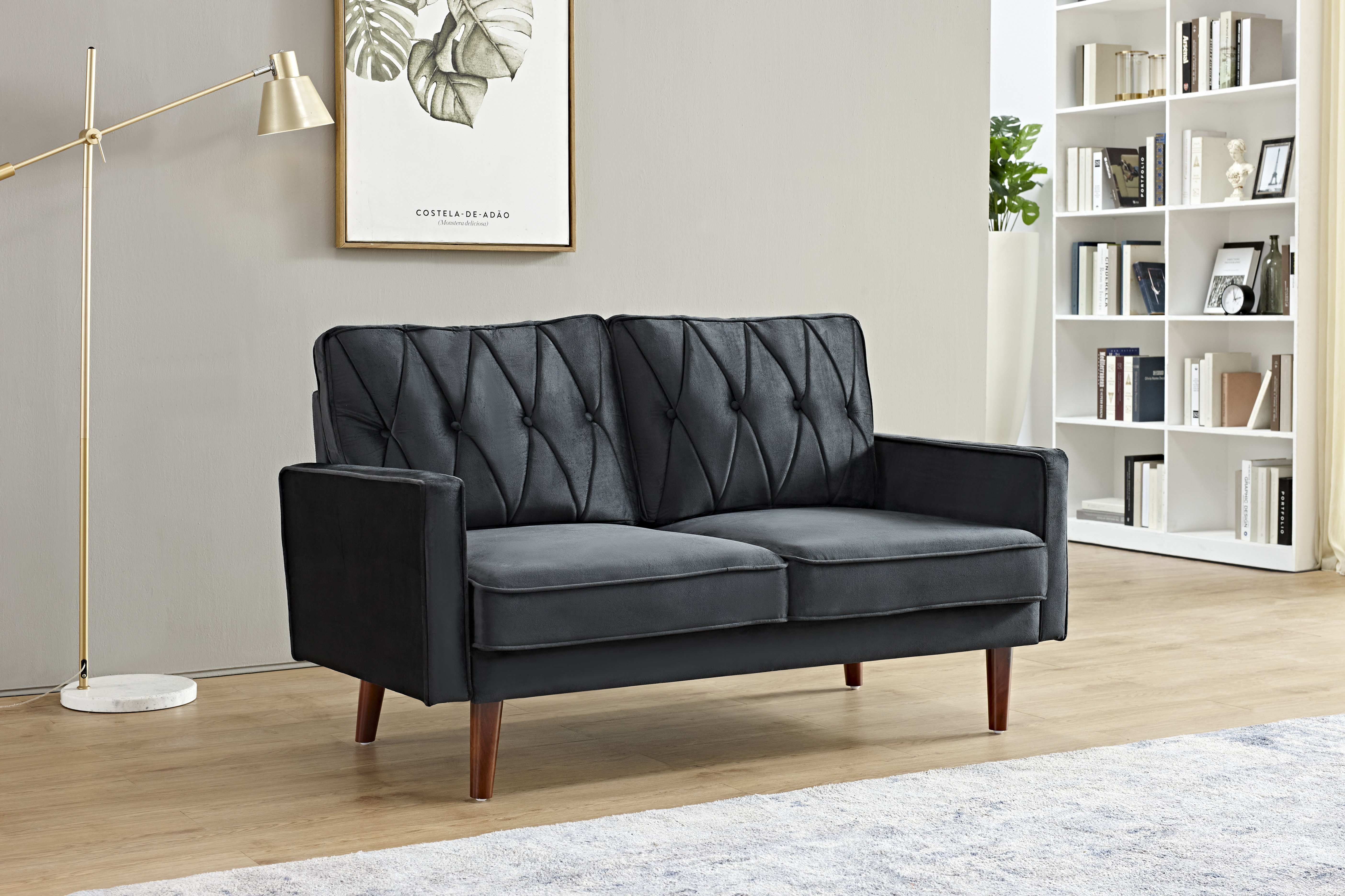 Deedra 57.5'' Upholstered Loveseat