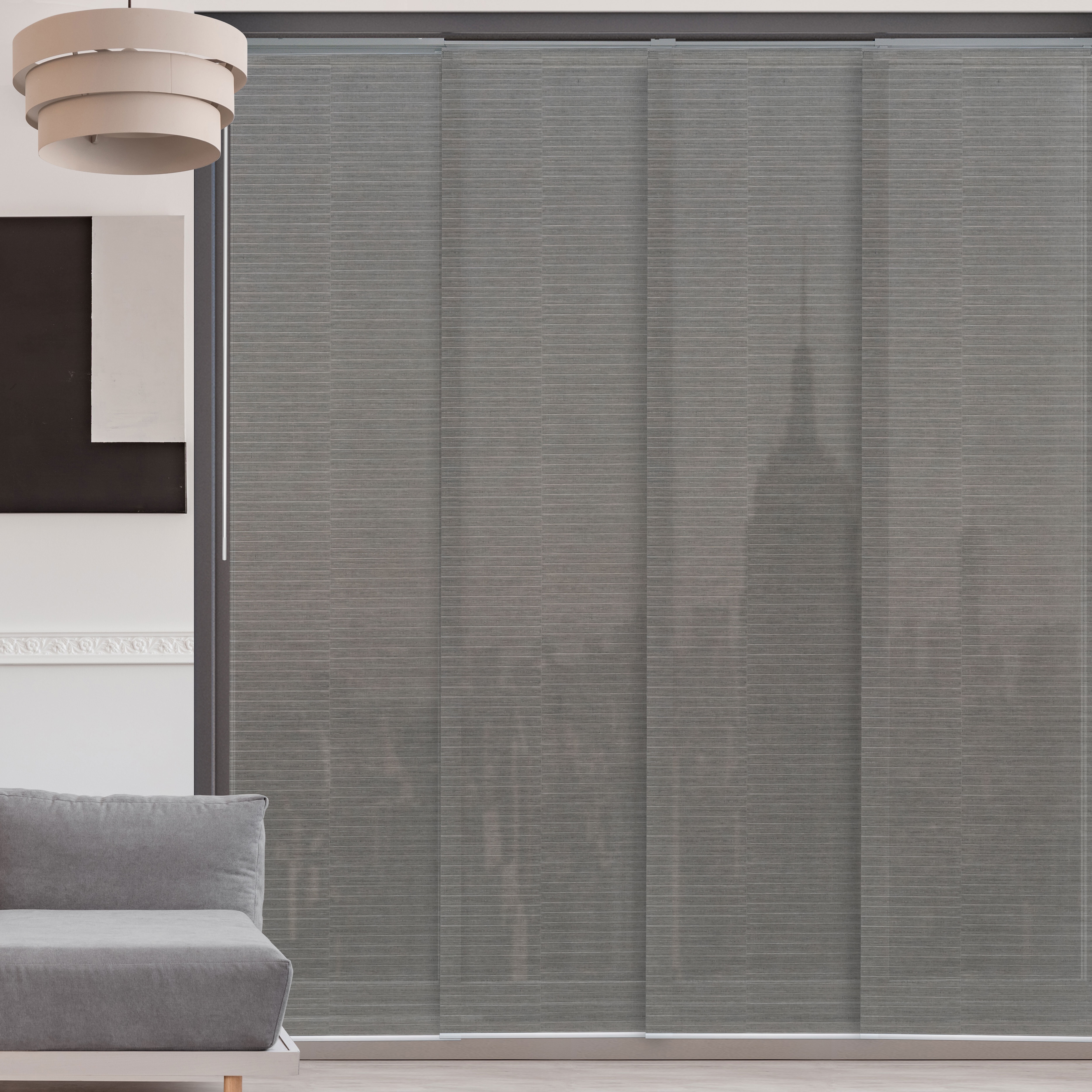 Deluxe Semi-Sheer Crown Zipper Vertical Blind