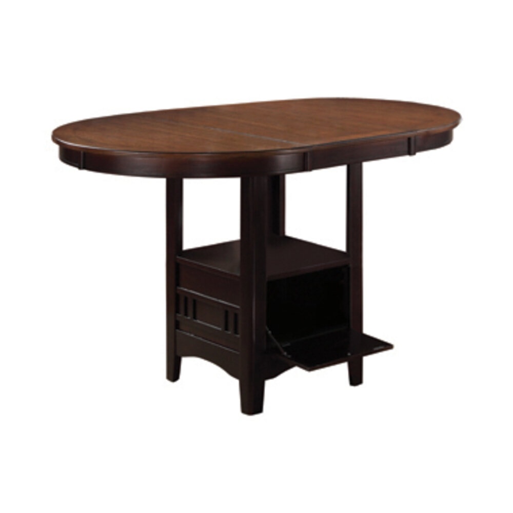 Demetry Counter Height Extendable Solid Wood Dining Table