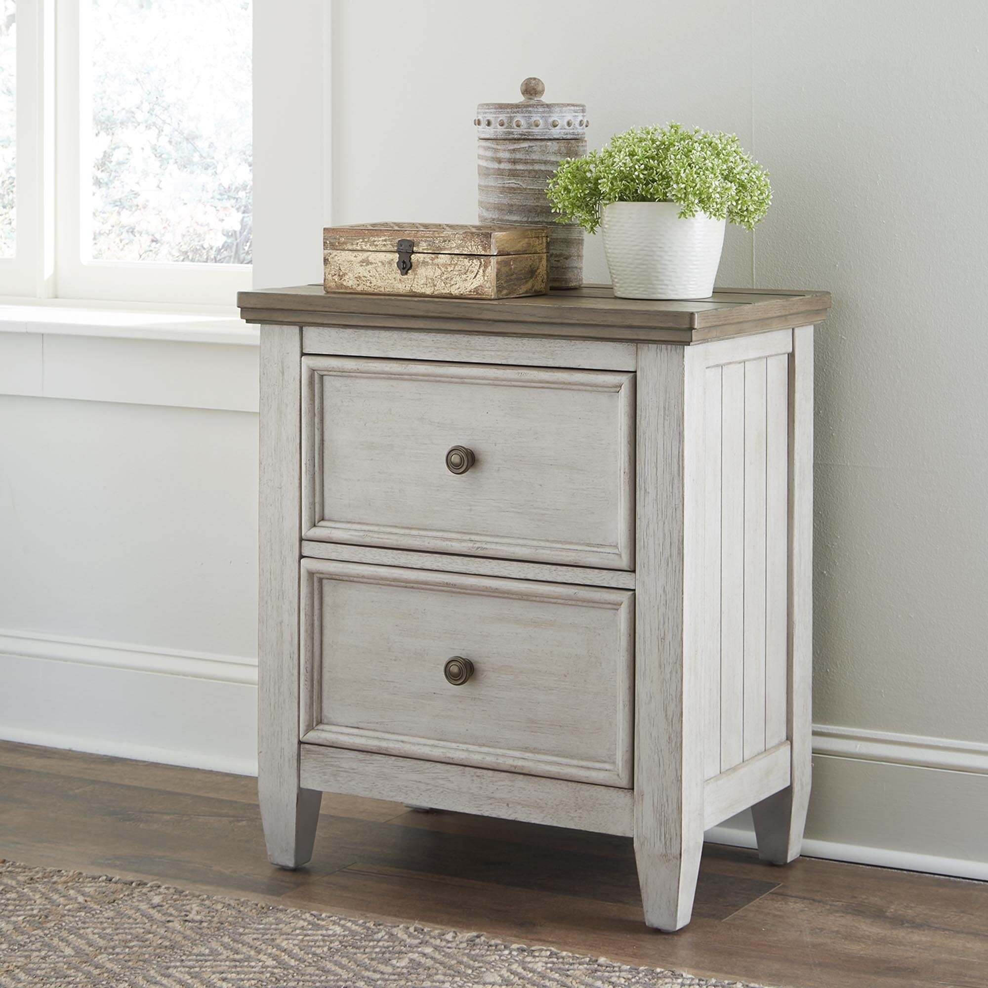 Deonna Solid + Manufactured Wood Nightstand