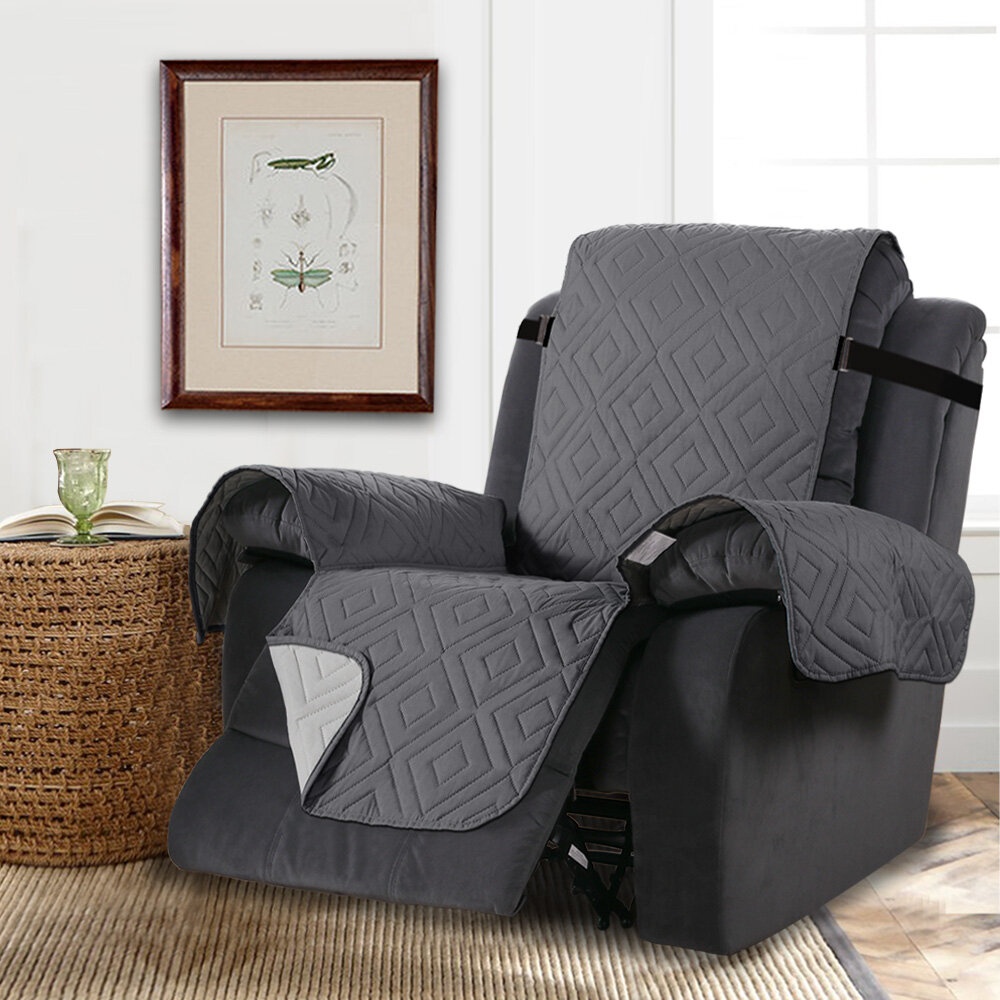Diamond Box Cushion Recliner Slipcover