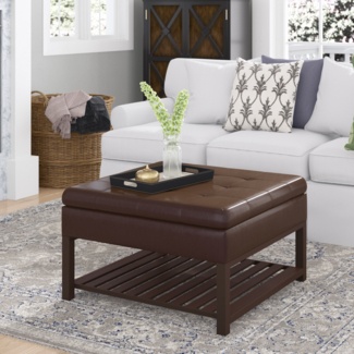 Dillonvale Vegan Leather Ottoman