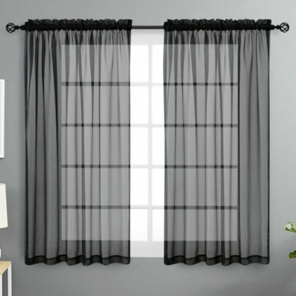 Dima Polyester Sheer Curtain Pair