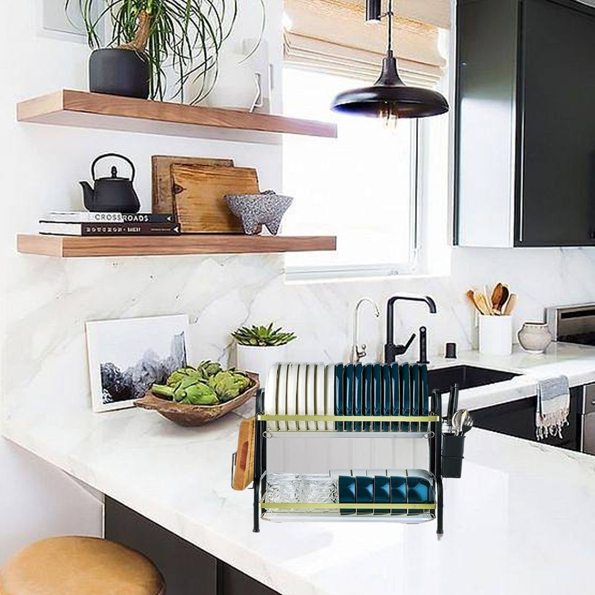 Dish Drying Steel Dish Rack