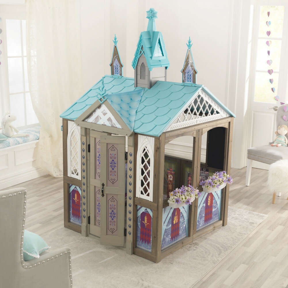 Disney Frozen Arendelle 53.46" x 49.61" Solid Wood Playhouse