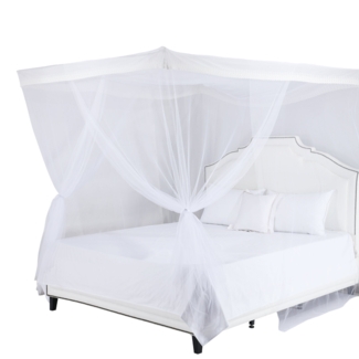 Djibril 4 Post Hanging Mosquito Polyester Bed Canopy