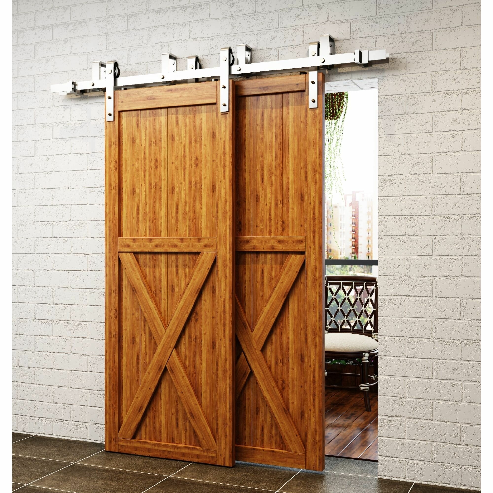 Double Barn Door Hardware - VisualHunt