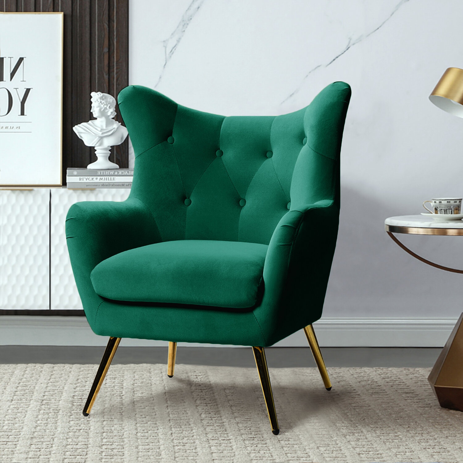 Dowdle Upholstered Wingback Chair