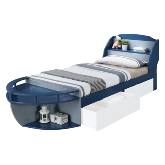 Dugas Twin Mate's & Captain's Bed with Bookcase by Zoomie Kids