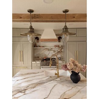 Efficient multi-zone rustic kitchen