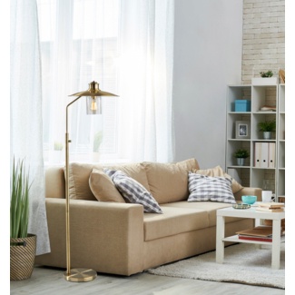 Eggett 57" Swing Arm Floor Lamp