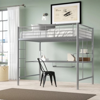 Elita Full Platforms Loft Bed with Bookcase by Isabelle & Max™