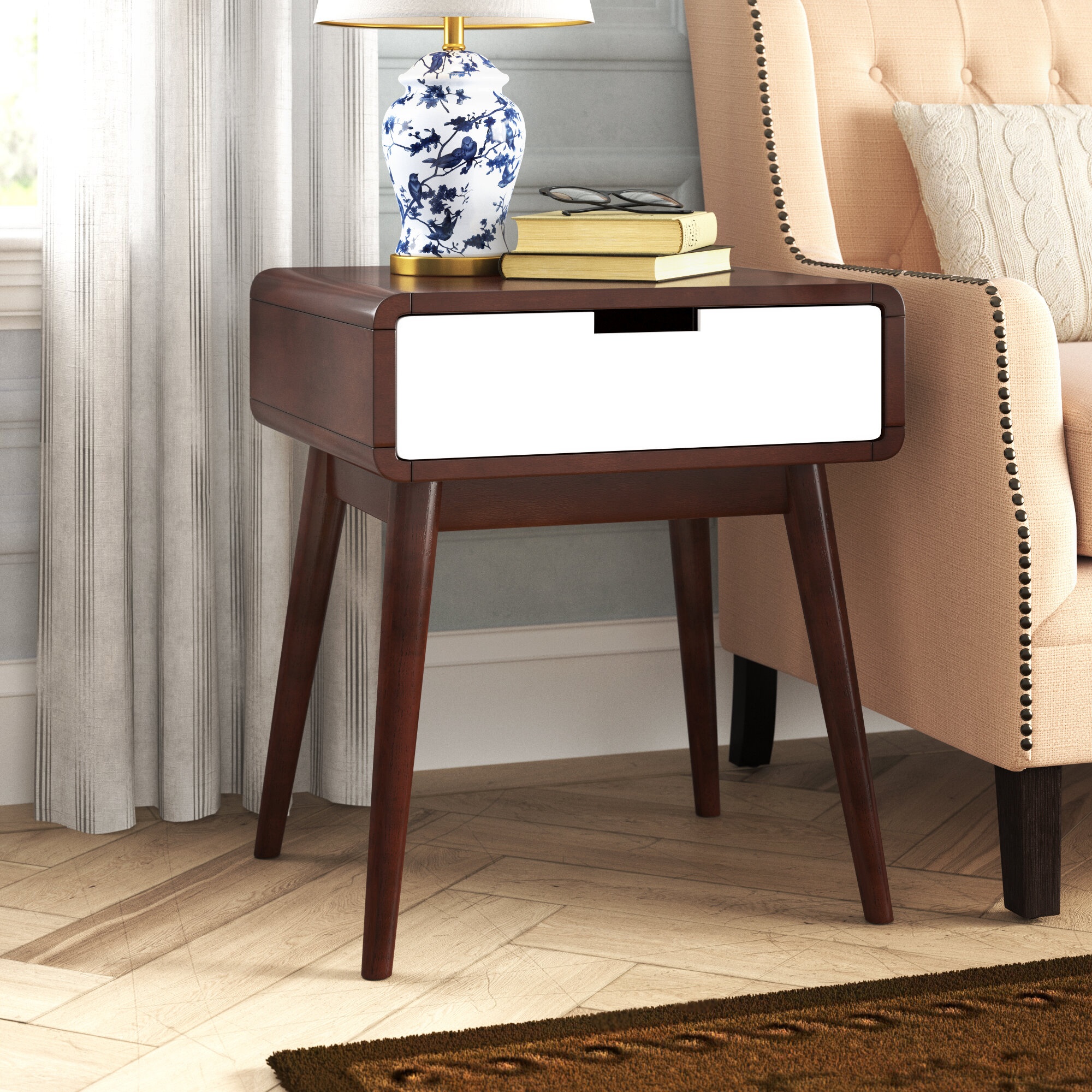 Ellender 23'' Tall End Table with Storage