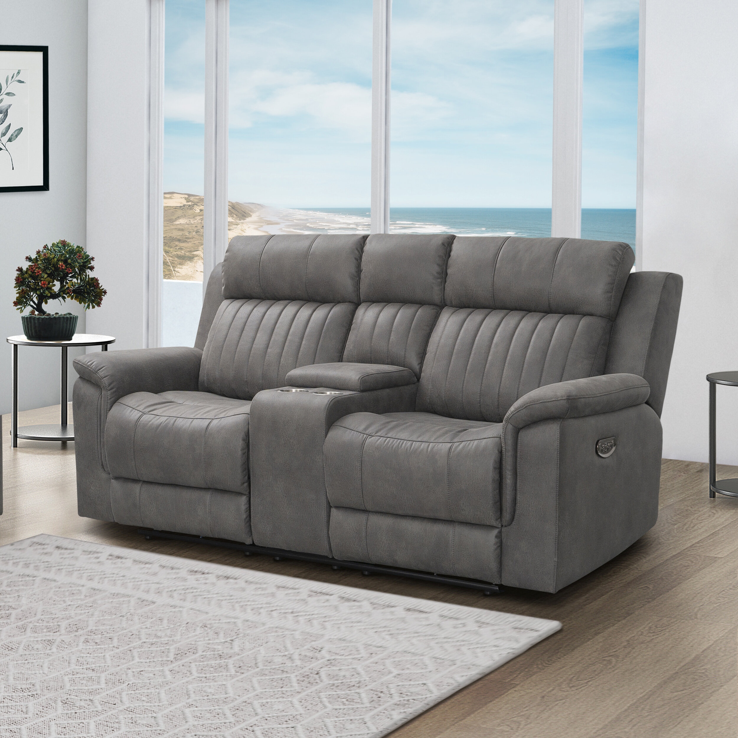 Reclining Loveseat With Center Console VisualHunt