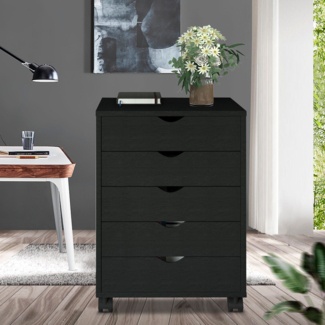 Emmaus 18.7'' Wide 5- Drawer Mobile Storage Cabinet
