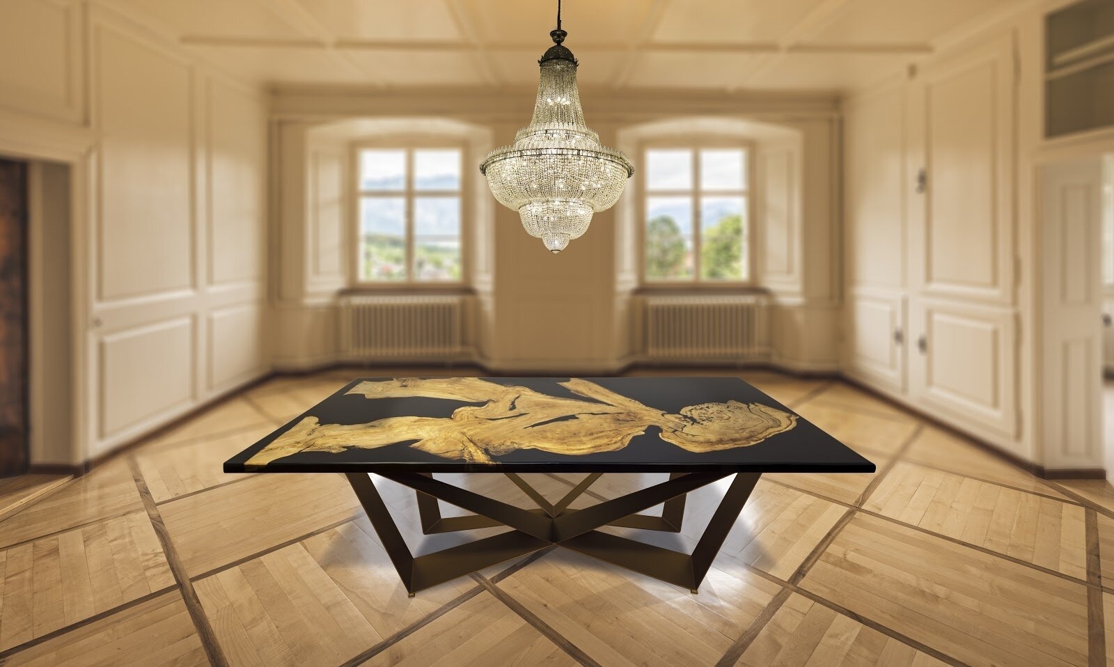 Epoxy 94.48'' Dining Table